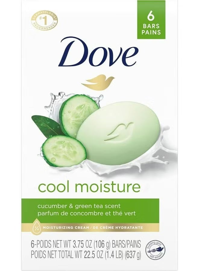 Soap Go Fresh Cool Moisture Hydrating Lotion Beauty Bar 6 Bars